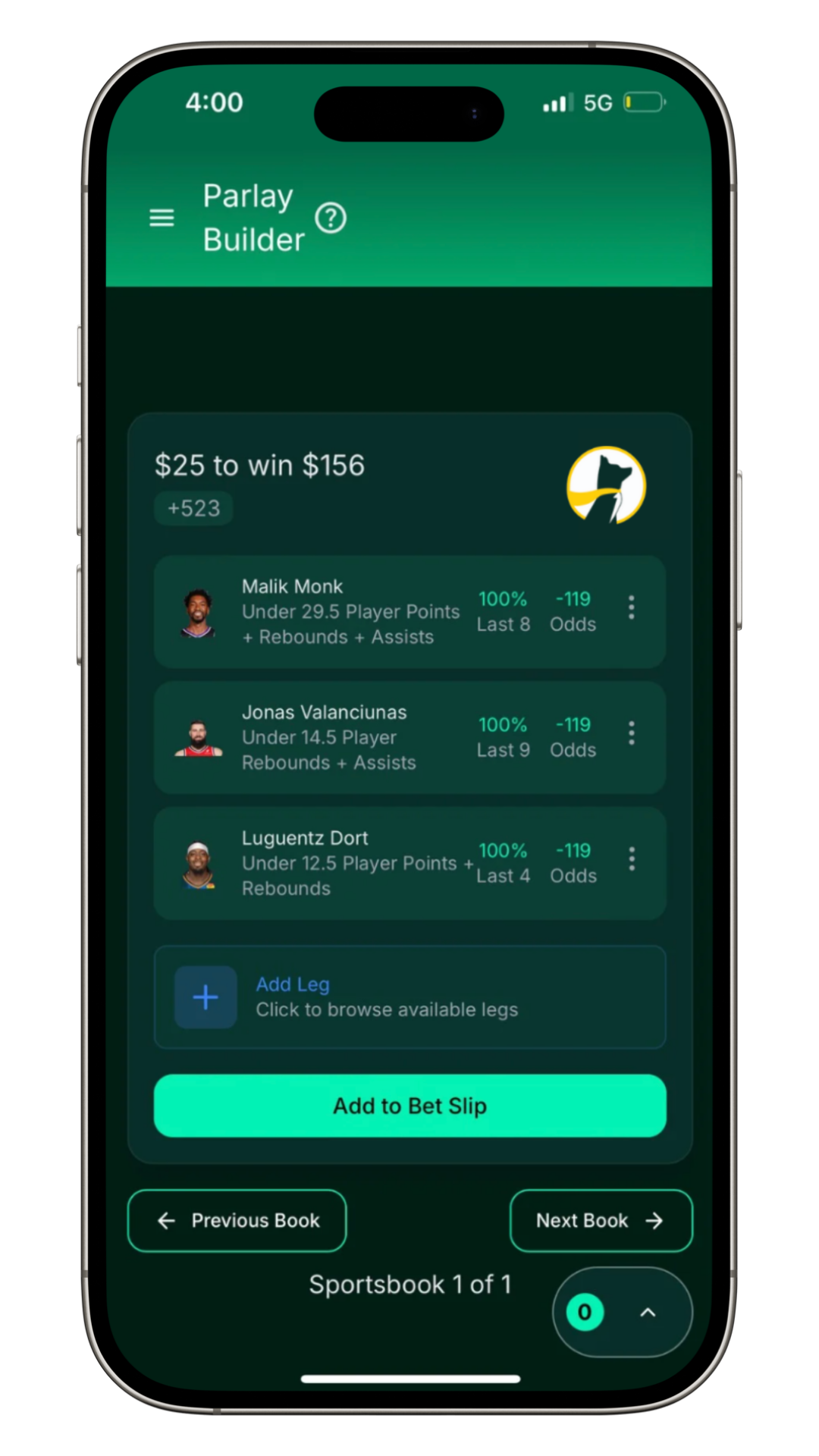 Parlay Builder parlay-builder